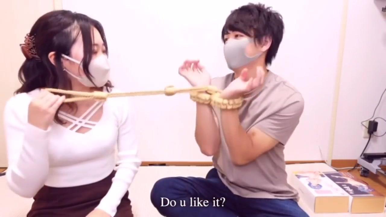 縄で緊縛された彼女をバイブと種付けプレスで拘束調教 Japanese Rope Tied Up Fuck - Extreme Orgasm With Restrained Bondage - 1