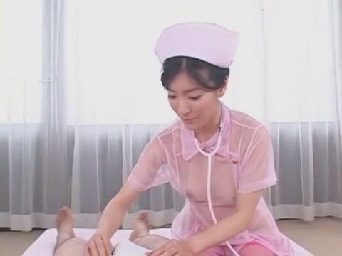 Hottest Japanese slut Rei Amami in Crazy Threesomes, Handjobs JAV video - 1