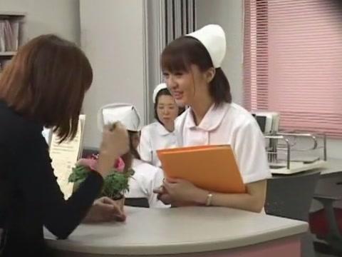 Crazy Japanese slut Luna Kanzaki, Hinata Komine, Nozomi Osawa in Amazing Voyeur, Nurse/Naasu JAV clip - 2