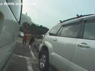 Work Horny Japanese girl in Crazy Masturbation/Onanii, Car JAV clip Jeans