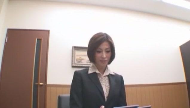 Off  Crazy Japanese model Akari Asahina in Hottest Secretary, Small Tits JAV scene Sextape - 1