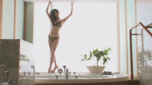 Horny Japanese girl Saori Hara in Amazing Showers, Fingering JAV video - 1