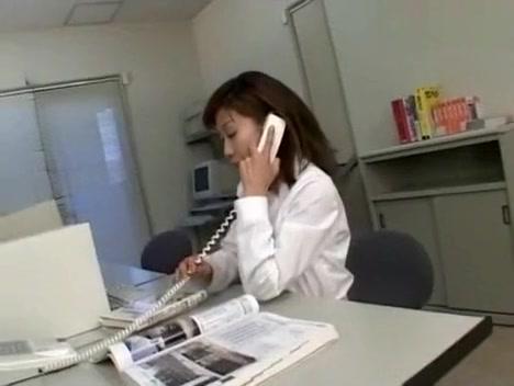 Incredible Japanese whore in Fabulous Office, Facial JAV clip - 1