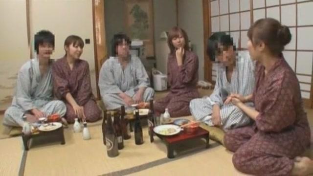 Horny Japanese whore Ririka Suzuki, Eri Makino in Incredible Handjobs, Group Sex JAV scene - 2