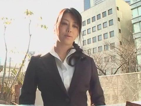 Exotic Japanese slut Maki Hojo in Incredible Masturbation, Secretary JAV scene - 1